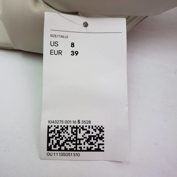 H&M Womens Size 8 Light Gray Slip On Formal 3.5" Heeled Sandals - Picture 14 of 14